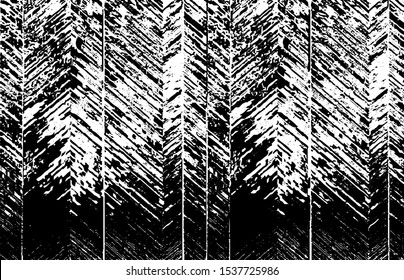 Broken plaster wall effect. Grunge worn damask pattern design. Distressed fabric texture. Overlay texture design. Vector illustration. Eps10.