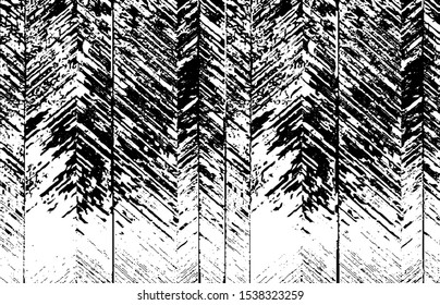 Broken plaster wall effect. Grunge worn damask pattern design. Distressed fabric texture. Overlay texture design. Vector illustration. Eps10.
