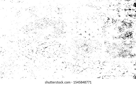 Broken plaster wall effect. Grunge worn damask pattern design. Distressed fabric texture. Overlay texture design. Vector illustration. Eps10.