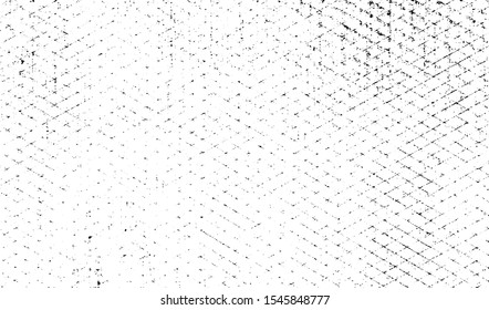 Broken plaster wall effect. Grunge worn damask pattern design. Distressed fabric texture. Overlay texture design. Vector illustration. Eps10.