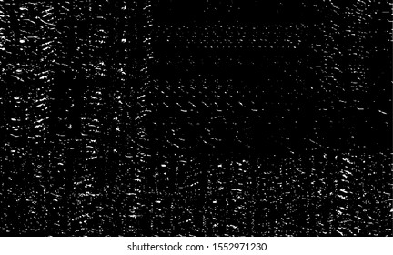 Broken plaster wall effect. Grunge worn damask pattern design. Distressed fabric texture. Overlay texture design. Vector illustration. Eps10.