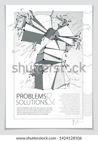 Similar – Image, Stock Photo large question mark