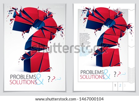 Similar – Image, Stock Photo large question mark