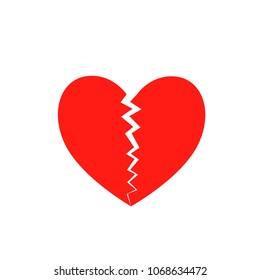 broken red heart, Vector icon Heart Icon Vector / heart icon /heart - Vector icon