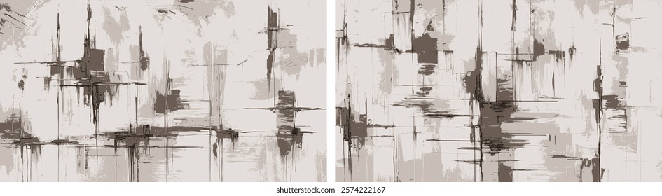 Broken Reflections in Minimalist Form. Abstract Grids, Layered Shadows, and the Harmonic Interplay Between Disarray and Artistic Order