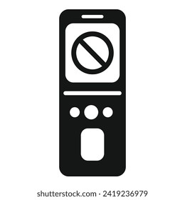 Broken remote control icon simple vector. Repair air conditioner. Change worker