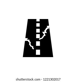 broken road icon images stock photos vectors shutterstock https www shutterstock com image vector broken road icon element bridges construction 1221302017