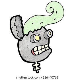 broken robot cartoon