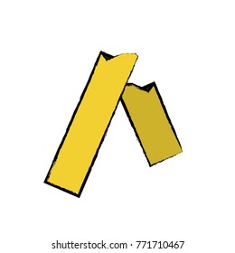 Broken Ruler Icon Stock Vector (Royalty Free) 771710467