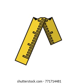 broken ruler icon