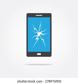 Broken Screen Phone Icon