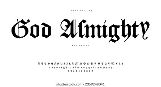 Broken Script Old English Blackletter Font Alphabet Typeface Typography
