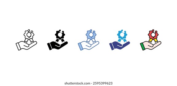  Broken seal icon sets with different styles
