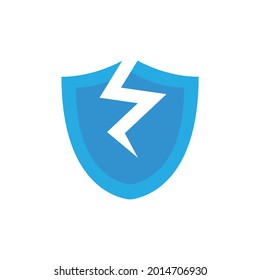 Broken Shield Icon Design Vector Illustration