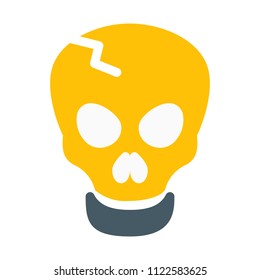 broken skull halloween