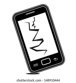 BROKEN SMARTPHONE