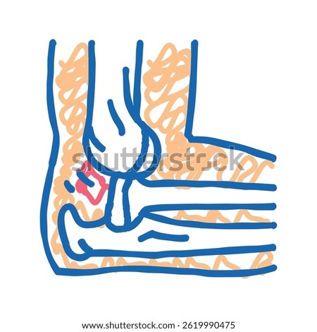 broken smartphone screen doodle icon sketch vector. broken smartphone screen sign. isolated symbol illustration