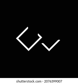 Broken square geometric shape made with lines