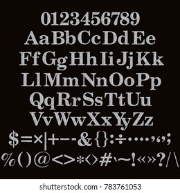 Broken stone font.