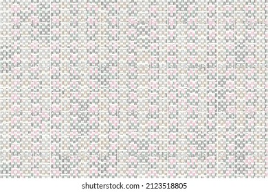Broken stripe line geometric pattern. Grey, pink, green and beige multicolor striped background.