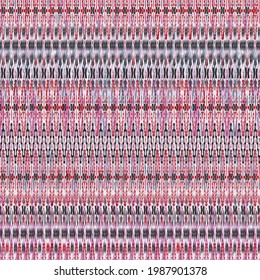 broken stripe texture seamless pattern. Brush stroke grunge ornamental abstract  retro background.Irregular distressed striped  Navajo pattern thanksgiving colours. 