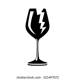 Broken symbol, vector icon
