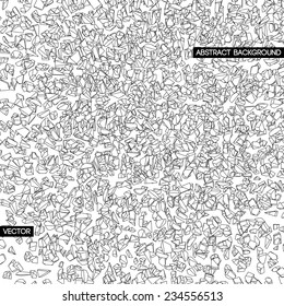 Broken texture. Abstract background. Vector design.