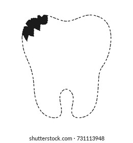 broken tooth icon