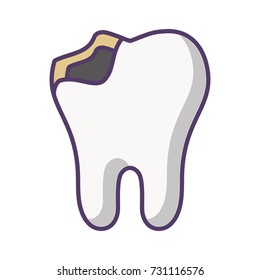 broken tooth icon