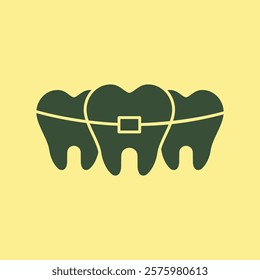 Broken Tooth trendy stunning abstract vector illustration colorful useful design.eps