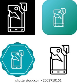 Broken Unique Vector Icon Illustration