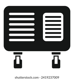 Broken unit icon simple vector. Repair air conditioner. Service clean condition
