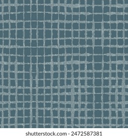 Broken Variegated Textured Background. Seamless Pattern. Abstract square line pencil scribbles horizontal background. Paper texture.