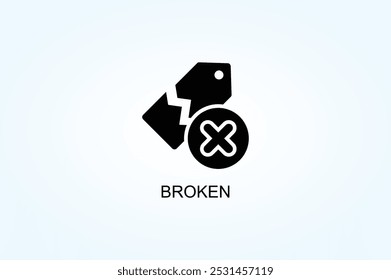 Broken Vector Or Logo Sign Symbol Illustration