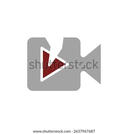 broken video icon, vector illustration, symbol, design logo template pictogram, for ui or ux isolated on white for mobile app, editable