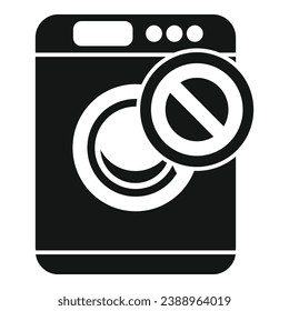 Broken washing machine icon simple vector. Pipe water plumber. Worker mechanic