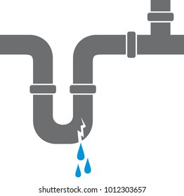 broken water pipe (dripping)