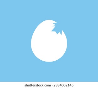 broken white egg, easter bird vector chiken 