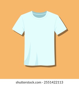 Broken white tshirt isolated. T shirt icon design flat vector illustration.