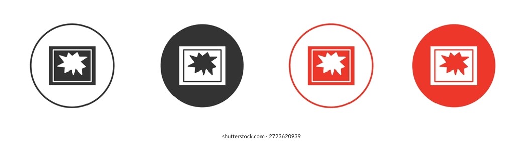 Icono de ventana rota. diseño de Vector de Web