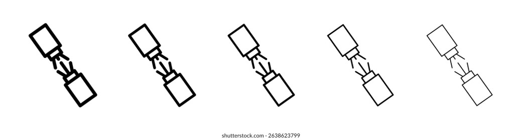 Broken Wire Icon icon concept. graphic design, logo, Web, UI.