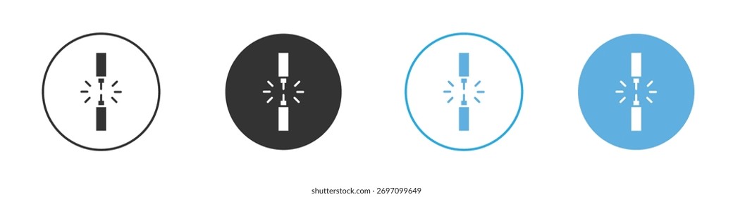 Icono de alambre roto. Plantilla de diseño de iconos gráficos
