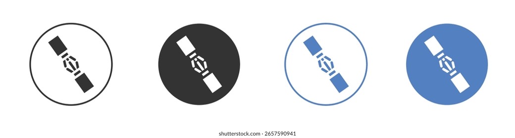 Diseños gráficos de logotipo de icono de alambre roto