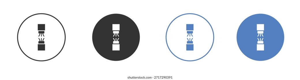 Ícone de fio quebrado para web design. pixel ícones planos perfeitos