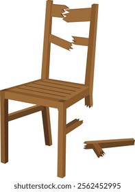 Broken wooden chair, Broken chair repair.