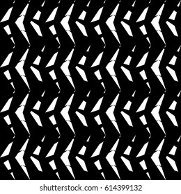 Broken zigzag lines. Distressed jagged stripes. Seamless surface pattern design with triangular waves ornament. Repeated chevrons wallpaper. Digital paper for page fills, web designing, textile print.
