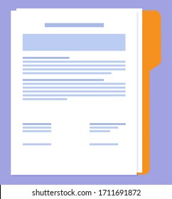 Broker collaboration, document and paperwork vector. Hiring financial adviser, contract or agreement signing, dealing and cooperation, legislation