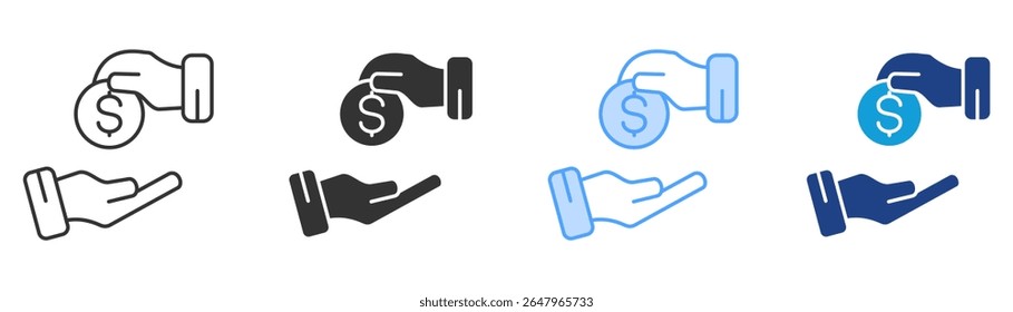 Broker Icon Set Multiple Style Collection