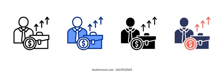 Broker icon sheet multiple style collection