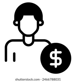 Broker icon for web, app, infographic, etc